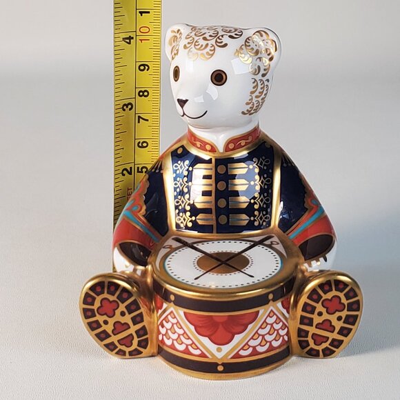 Royal Crown Derby Teddy Bear Drummer Paperweight — Limited Edition of 1,000 - Picture 5 of 12